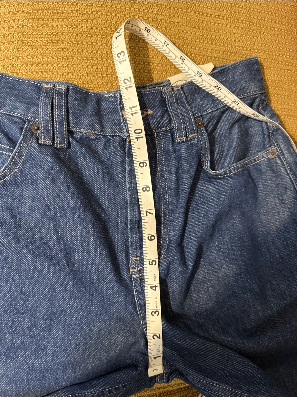 Free People Dark Blue Denim Bermuda Shorts - Picture 5 of 6